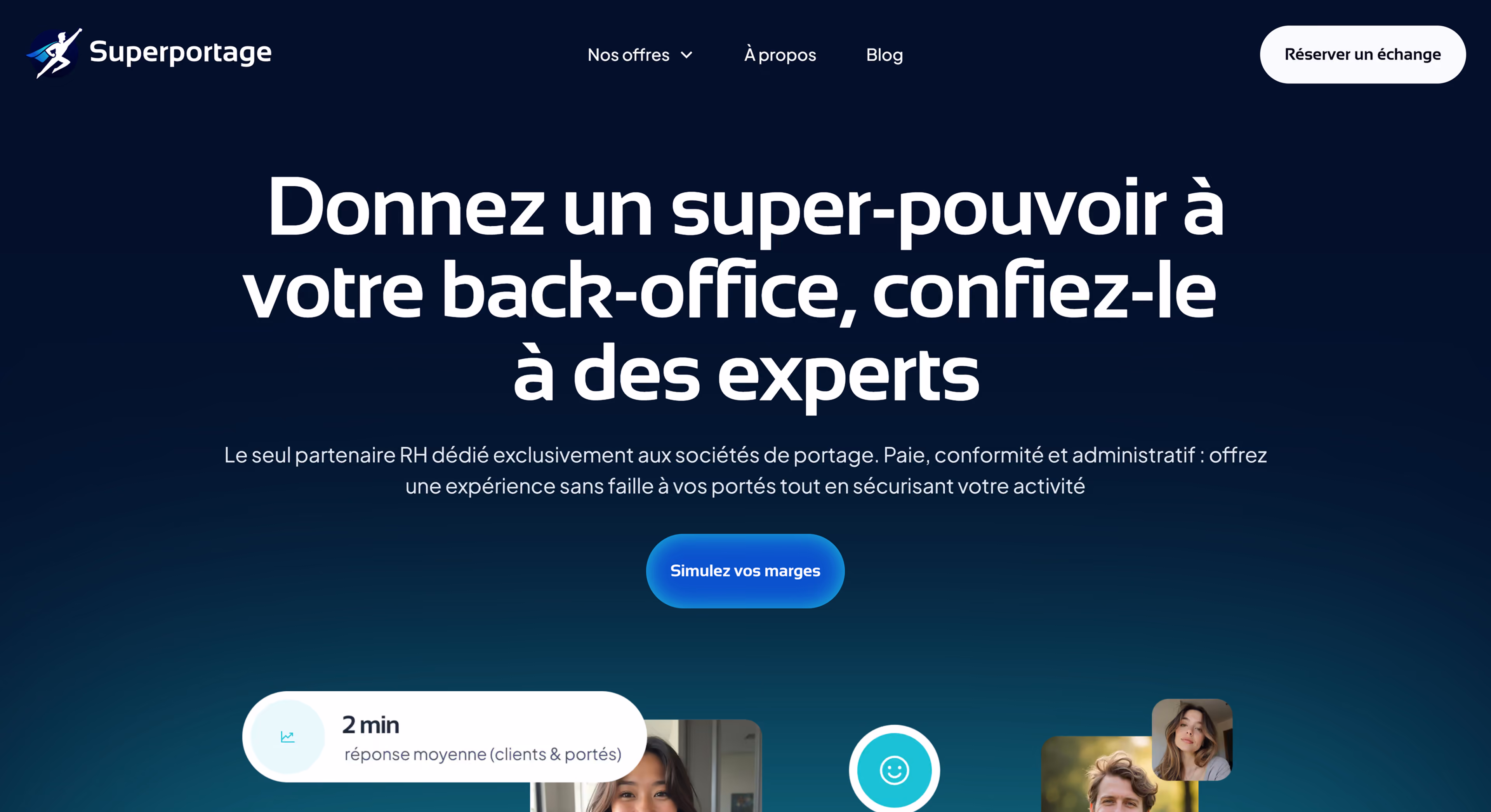 Superportage — HR platform for French portage salarial companies, built by PageSupply