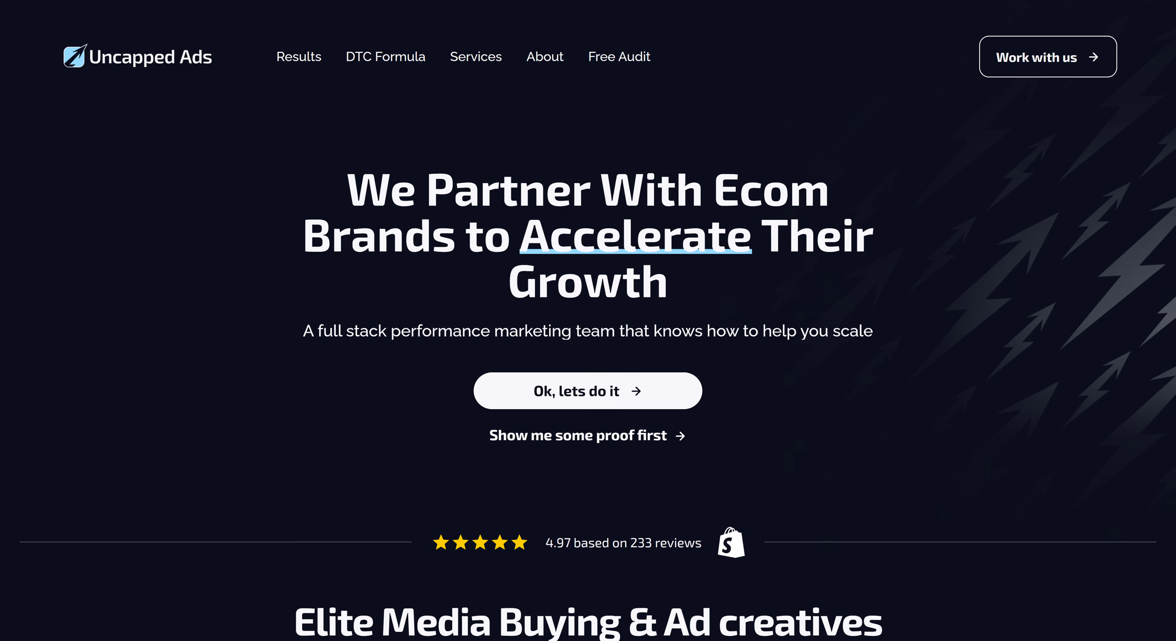 Uncapped Ads — ecommerce ad agency, built by PageSupply
